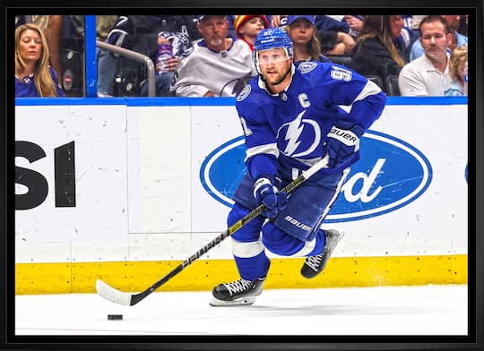 Steven Stamkos 20" x 29" Framed Canvas Tampa Bay Lightning 31.5" x 22.5"
